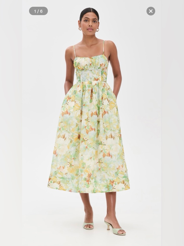 Nwt Cara Cara Terra Blue Alba Midi Dress- Sz 4